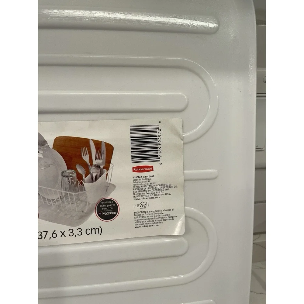 Rubbermaid Small DishDrain Board White 14.2